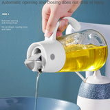 1 Piece Hoke oil jug automatic opening and closing stainless steel spout without hanging oil automatic flip lid seasoning bottle