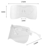 1 PCS Super Safety Half Face Cover Acrylic Eye Shield Anti-Fog Anti-Saliva Eye Face Protection