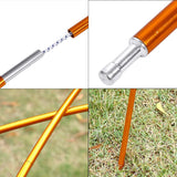 2 Person Tent Aluminum Pole Durable Lightweight 3.46m 2pcs Awning Tarp Rod Camping Equipment Tent Accessories