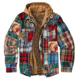 Non-positioning printed hooded jacket coat autumn/winter thick plus size cotton coatmen fashion wind breaker jacket men S-5XL