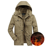 Plus Size 7XL 8XL Military Winter Jacket Men Outwear Cotton Thick Warm Windbreaker Men Jackets Wool Liner Hooded Parkas Hombre