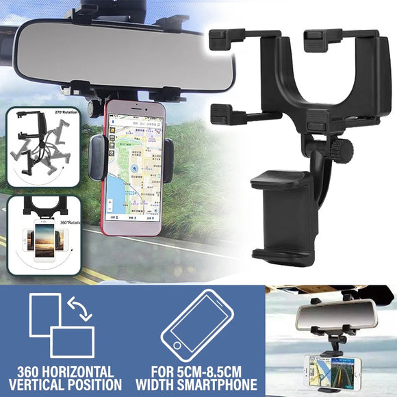 1PC Car Rear View Mirror Smartphone Mount Holder