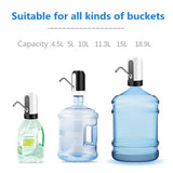 ABS Electric Water Dispenser Pump Smart Rechargeable USB Charging Automatic Drinking Water Bottle Pump