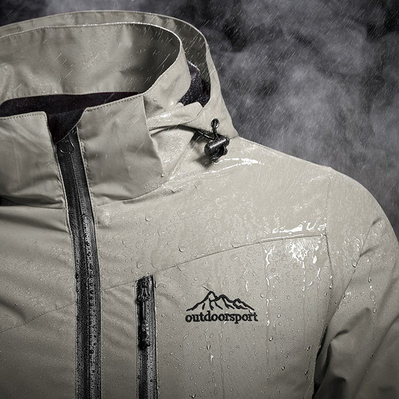 Casual Waterproof Jackets Men Hooded Breathable Coat Spring Autumn Outwear Windbreaker Tourism Mountain Raincoat Plus Size 7XL