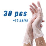 Disposable Vinyl Gloves Home Cooking Kitchen Service PVC Plastic Glove Clear Latex Free 20 100 50 pcs S M L Man Woman Gloves 30