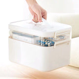 Portable Large Capacity Container Multifunction Storage Box Convenient Organize for Medicine Hardware Parts Sundries Accessories