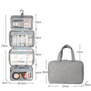 Top Quality Travel Makeup Bags Women Waterproof Cosmetic Bag Toiletries Organizer Hanging Dry And Wet Separation Storage Bag Men