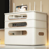 Router storage box Home TV set-top box storage rack Charging wire storage rack Socket management cable holder