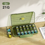 Pill Box Portable Medicine Case 7 Days Pill Container Transparent Sealed Storage Bag Travel Pill Box Splitters Health Medicine