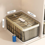 Clothes Storage Box 7 Grids Large Capacity With Lid Dustproof Pants Jeans Sweater Clothing Divider Closet Home Supplies