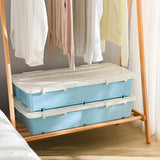 52L Large Plastic Under-bed Storage Containers Under Bed Storage for Clothes Blankets and Shoes