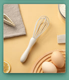 Silicone Baking Tools Set of 4 Food Grade Egg Whisk Mini Clip Baking Spatula Oil Brush Kitchen Utensils