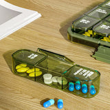 Pill Box Portable Medicine Case 7 Days Pill Container Transparent Sealed Storage Bag Travel Pill Box Splitters Health Medicine