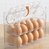 Flip-Type Eggs Storage Rack Eggs Storage Box Stand Egg Holder For Refrigerator Organizer Box Egg Container Fresh Tray Kitchen