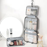 Top Quality Travel Makeup Bags Women Waterproof Cosmetic Bag Toiletries Organizer Hanging Dry And Wet Separation Storage Bag Men