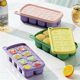1pc Ice Grid mold Food Grade Silicone 8grids Quick Freezing ice DIY making tool household Ice box With Lid kitchen accessories