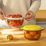 Kitchen Drain Basket Vegetables Fruits Washing Basket Transparent Plastic Washing Basin for Vegetables Strainer Rice Bowl Filter