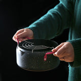 18CM Deep Frying Pot Tempura Fryer Premium Non Stick Japanese Export Quality Frying Pot with Holder