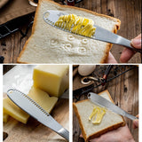 1PC Stainless Steel Butter Cutter Cheese Spreaders Utensil Dessert Toast For Breakfast