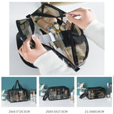 Transparent Makeup Bag PVC Transparent Cosmetic Bag Beauty Bag Cosmetic Bag Make Up Bag Storage Bathtub Wash Bag
