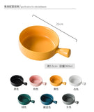 1PC Baked rice bowl Nordic style with handle baking grilled bowl pasta plate simple household tableware soup noodle bowl salad bowl