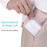 1 PC Mask Storage Pocket Mask Holder Easy to use Portable Water Dustproof Face Masks Folder Clip
