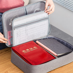 Document Folders Ticket Bag Large Capacity Certificates Files Organizer for documents Home Travel Folder for documents Storage Bag