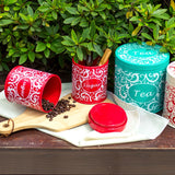 European retro style kitchen sealed storage tank waterproof wrought iron storage cans tea cans coffee cans sugar bowls