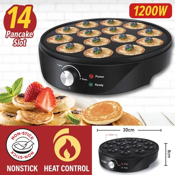 [ 14 SLOT ] PANCAKE MAKER Kitchen Household Electric Pancake Cooker [ 1200W ]