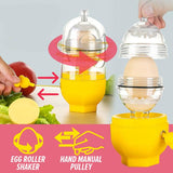 Golden Egg Yolk Shaker Mixer Roller Hand Manual Crank Pulley