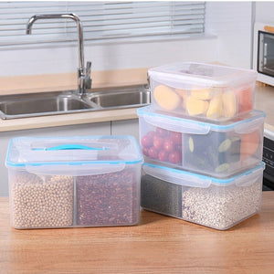 Whole grain storage box divided into large capacity grain grain bean storage tank kitchen storage box miscellaneous grain household