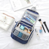 Memory spinning small ear wash bag solid color with hook portable wash bag multi-function travel storage bag cosmetic bag
