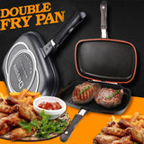 [ DESSINI ] 36CM DOUBLE SIDED FRYING PAN - Kitchen Cooking Pressure Grill Cookware