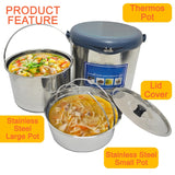 [ 5L ] Thermos Pot Heat Insulation Portable Container with Stainless Steel Cooking Pot