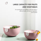 Fruit plate double drain basket household kitchen plastic sink fruit basket storage basket vegetable basket