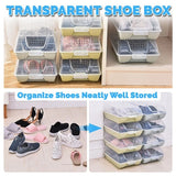 Home Storage Stackable Dustproof Transparent Shoe Box [ 1 Box ]