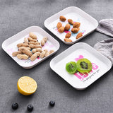 8pcs set of household bone dishes, dining table, fish bone garbage tray, plastic fruit snack tray, dessert small dish, dried fruit tray