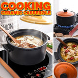 [ 2.5L / 4.5L ] Kitchen Ceramic Casserole Cooker Pot [ Gas / Electric / Induction Stove ]