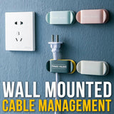 [ 4pcs ] Wall Mounted Multifunction Cable Wire & Plug Management Organizer
