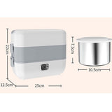 Portable Electric Lunch Box Heating Double Layer Stainless Multifunctional Mini Rice Cooker