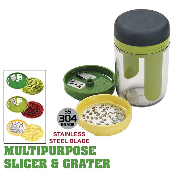 3 in 1 Multipurpose Handheld Spiralizer Food Slicer Grater