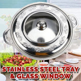 [ 31CM ] Stainless Steel Food Buffet Display Tray