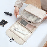 Portable Cosmetic Travel Bag Wardrobe Bathroom Hook Wash Bag Large Capacity Personal Storage Classification Storage Bag