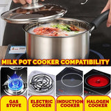 [ 18CM ] [ 2300ml ] Stainless Steel Milk & Soup Cooker Pot