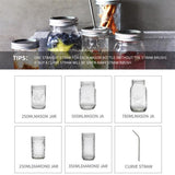 Mason bottle jar with covered glass glass bottle with lid glass bottle juice bottle bottle thermos flask mug kitchenware mug bottle