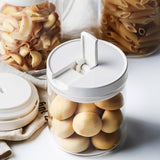 Glass airtight jar kitchen milk powder coffee bean storage bottle creative pumping large capacity food storage tank