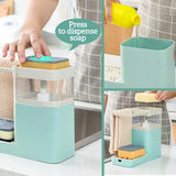 Household Dishwashing Soap Liquid Press Dispenser Storage