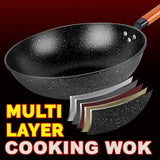 32CM Nonstick Multi Layer Kitchen Household Cooking Wok