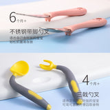 Children's Dishes Set Sucker Baby Food Feeding Tableware Plate Suction Baby Eating Bowl Spoon fork Kids Assist Training