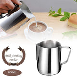 [ 600ML/ Cup ] - Stainless Steel Latte Art Pitcher Milk Frothing Cup Coffee Pitcher